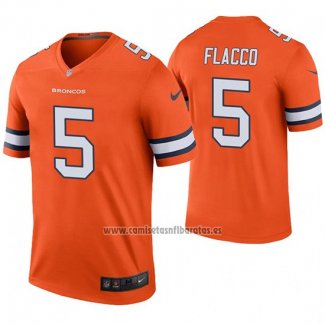 Camiseta NFL Legend Denver Broncos Joe Flacco Naranja Color Rush