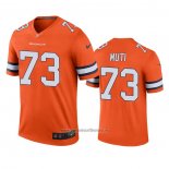 Camiseta NFL Legend Denver Broncos Netane Muti Naranja Color Rush