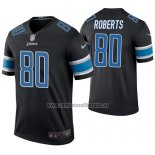 Camiseta NFL Legend Detroit Lions Michael Roberts Negro Color Rush