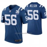 Camiseta NFL Legend Indianapolis Colts Quenton Nelson 35th Anniersary Azul Color Rush