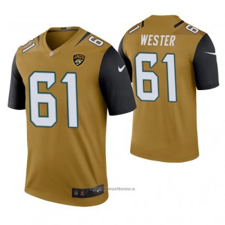 Camiseta NFL Legend Jacksonville Jaguars Leonard Wester Color Rush Oro