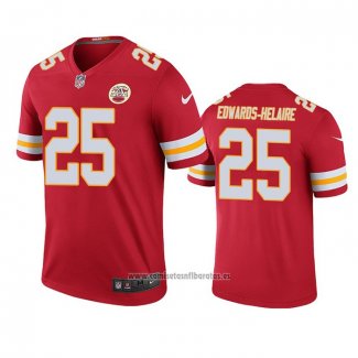 Camiseta NFL Legend Kansas City Chiefs Clyde Edwards Helaire Rojo Color Rush