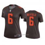 Camiseta NFL Legend Mujer Cleveland Browns Baker Mayfield Alterno 2020 Marron