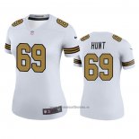 Camiseta NFL Legend Mujer New Orleans Saints Margus Hunt Blanco Color Rush
