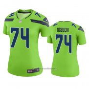 Camiseta NFL Legend Mujer Seattle Seahawks Cedric Ogbuehi Verde Color Rush