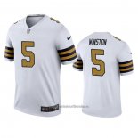 Camiseta NFL Legend New Orleans Saints 5 Jameis Winston Blanco Color Rush
