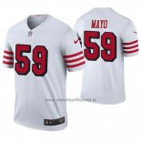 Camiseta NFL Legend San Francisco 49ers David Mayo Blanco Color Rush