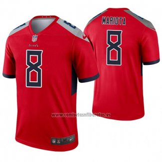 Camiseta NFL Legend Tennessee Titans 8 Marcus Mariota Inverted Rojo