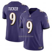 Camiseta NFL Limited Baltimore Ravens Justin Tucker Vapor F.U.S.E. Violeta
