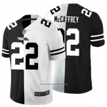 Camiseta NFL Limited Carolina Panthers McCaffrey Black White Split