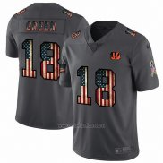 Camiseta NFL Limited Cincinnati Bengals Green Retro Flag Negro