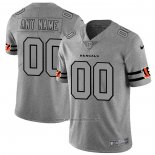 Camiseta NFL Limited Cincinnati Bengals Personalizada Team Logo Gridiron Gris