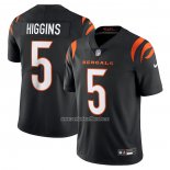 Camiseta NFL Limited Cincinnati Bengals Tee Higgins Vapor Untouchable Negro