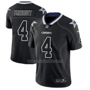 Camiseta NFL Limited Dallas Cowboys Dak Prescott Negro Color Rush 2018 Lights Out