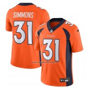 Camiseta NFL Limited Denver Broncos Justin Simmons Vapor Untouchable Naranja