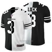 Camiseta NFL Limited Denver Broncos Lock Black White Split