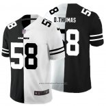 Camiseta NFL Limited Kansas City Chiefs D.Thomas Black White Split