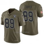 Camiseta NFL Limited Las Vegas Raiders 89 Amari Cooper 2017 Salute To Service Verde