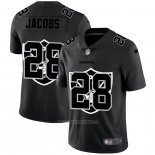 Camiseta NFL Limited Las Vegas Raiders Jacobs Logo Dual Overlap Negro