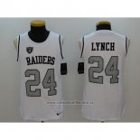 Camiseta NFL Limited Las Vegas Raiders Sin Mangas 24 Lynch Blanco