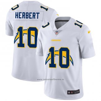 Camiseta NFL Limited Los Angeles Chargers Herbert Logo Dual Overlap Blanco
