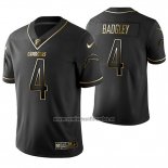 Camiseta NFL Limited Los Angeles Chargers Michael Badgley Golden Edition Negro