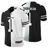 Camiseta NFL Limited Miami Dolphins Tagovailoa Black White Split