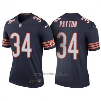 Camiseta NFL Limited Mujer Chicago Bears 34 Walter Payton Azul Rush Legend