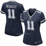 Camiseta NFL Limited Mujer Dallas Cowboys 11 Beasley Azul