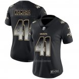 Camiseta NFL Limited Mujer New Orleans Saints Kamara Smoke Fashion Negro