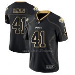 Camiseta NFL Limited New Orleans Saints Alvin Kamara Saints Negro Color Rush 2018 Lights Out