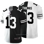 Camiseta NFL Limited New Orleans Saints Thomas White Black Split