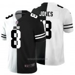 Camiseta NFL Limited New York Giants Jones White Black Split