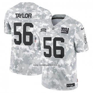 Camiseta NFL Limited New York Giants Lawrence Taylor 2024 Salute To Service Retired Gris