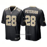 Camiseta NFL Limited Nino New Orleans Saints 28 Adrian Peterson Game Negro