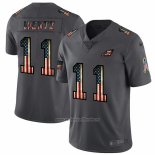 Camiseta NFL Limited Philadelphia Eagles Wentz Retro Flag Negro
