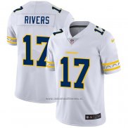 Camiseta NFL Limited San Diego Chargers Rivers Team Logo Fashion Blanco