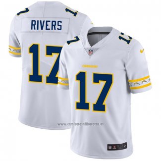 Camiseta NFL Limited San Diego Chargers Rivers Team Logo Fashion Blanco