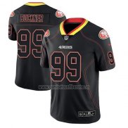 Camiseta NFL Limited San Francisco 49ers Deforest Buckner Negro Color Rush 2018 Lights Out