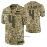 Camiseta NFL Limited Seattle Seahawks 4 Michael Dickson 2018 Salute To Service Camuflaje