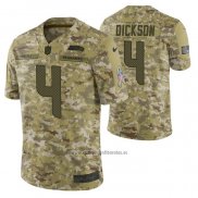 Camiseta NFL Limited Seattle Seahawks 4 Michael Dickson 2018 Salute To Service Camuflaje