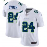 Camiseta NFL Limited Seattle Seahawks Lynch Logo Dual Overlap Blanco