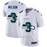 Camiseta NFL Limited Seattle Seahawks Wilson Logo Dual Overlap Blanco