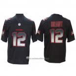 Camiseta NFL Limited Tampa Bay Buccaneers 12 Tom Brady Smoke Fashion Negro