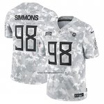 Camiseta NFL Limited Tennessee Titans Jeffery Simmons 2024 Salute To Service Gris