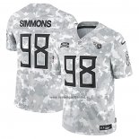 Camiseta NFL Limited Tennessee Titans Jeffery Simmons 2024 Salute To Service Gris