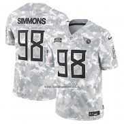 Camiseta NFL Limited Tennessee Titans Jeffery Simmons 2024 Salute To Service Gris