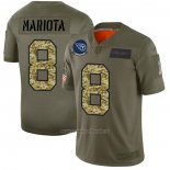 Camiseta NFL Limited Tennessee Titans Mariota 2019 Salute To Service Verde