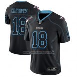 Camiseta NFL Limited Tennessee Titans Rishard Matthews Negro Color Rush 2018 Lights Out