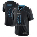 Camiseta NFL Limited Tennessee Titans Ryan Succop Negro Color Rush 2018 Lights Out
